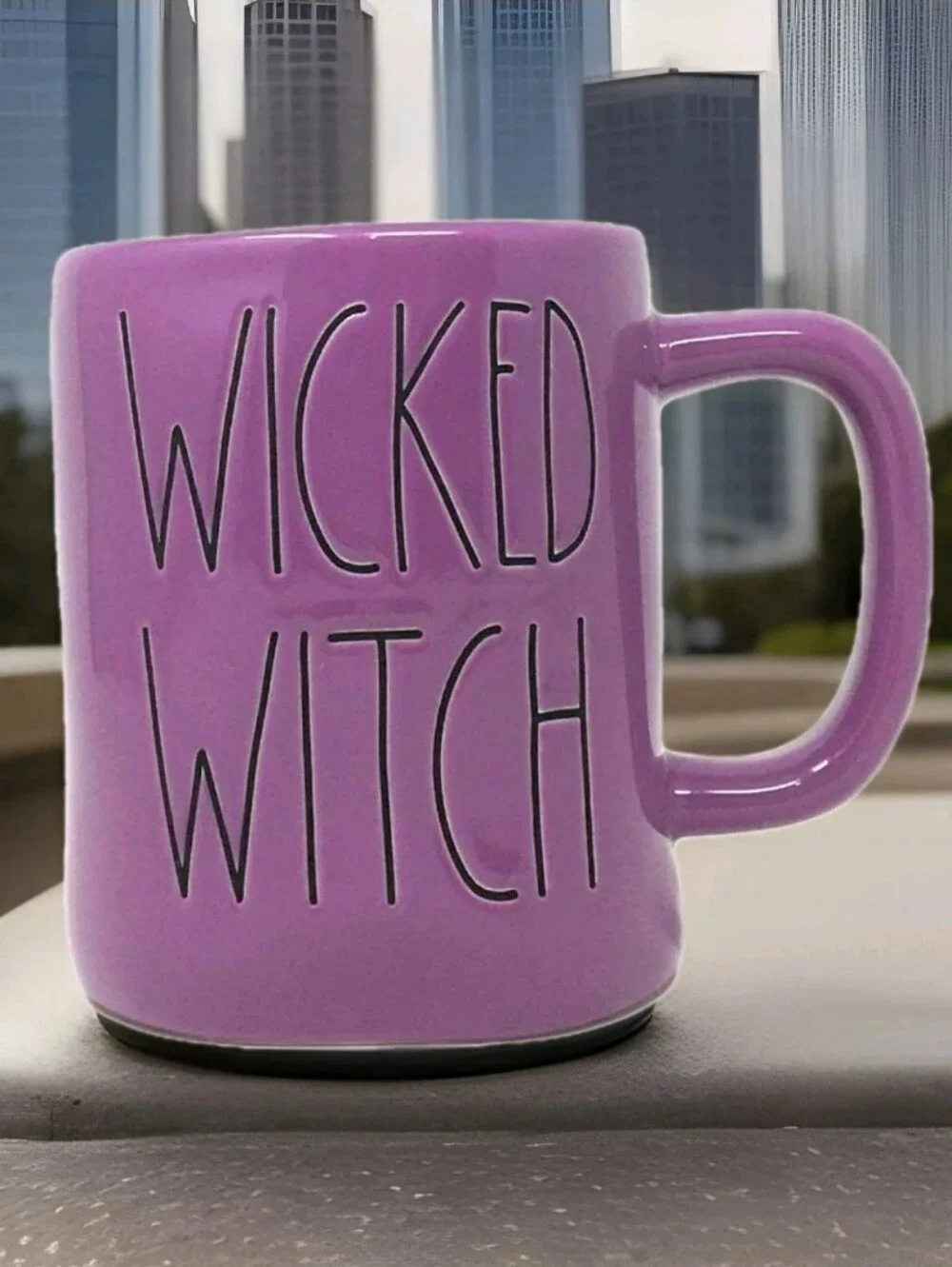RAE DUNN: WICKED WITCH: HALLOWEEN: MUSICAL: OZ: PURPLE: COFFEE MUG: BRAND NEW